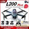 LYZRC Nuovo Drone GPS L200 Plus con Doppia Lente HD 4K Professionale e Gimbal a 3 Assi 360° ° Quadricottero RC Brushless con Evitamento Ostacoli Laser