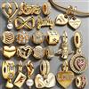 NONE Ciondoli Placcati Oro a Tema Famiglia e Amore per Bracciali Fai-da-Te, Creazione Gioielli, Ciondoli a Cuore, Infinito, Angelo con Zirconi, Perline, Regalo Donna