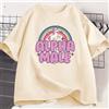 shinchan Magliette Alpha Male Unicorn Rainbow T-shirt oversize da uomo, casual, alla moda, con grafica, unisex, girocollo, stampate, a maniche corte.