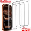 KaiYingF 4 Pezzi Pellicola Protettiva in Vetro Temperato HD a Copertura Totale per iPhone 17 16 15 14 13 12 11 Pro Max XR con Rivestimento Oleofobo