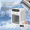 NONE Mini ventilatore ad aria fredda, umidificatore e raffrescatore per ufficio, piccolo ventilatore senza pale, con batteria al litio ricaricabile da 1800 mAh, spray rinfrescante