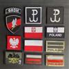 NYAConfetti Patch Ricamato Bandiera Polonia Aquila Polacca, Distintivo Riflettente IR, Adesivo Tattico per Zaino, Cappello