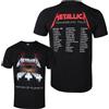 NONE T-shirt con stampa Metallica Master Of Puppets - T-shirt casual da strada per i fan dei Heavy Metal - Adatta per uomini e donne