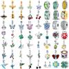 NONE Bestseller: Ciondolo in Argento 925 con Uccello, Lucciola, Farfalla e Perla di Vetro, con Bracciale Originale, Accessori Fai-da-Te, Gioielli Raffinati