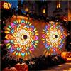 NONE Lampada Solare a Forma di Girasole per Esterni, Applique Decorativa da Giardino, Illuminazione Notturna per Patio, Recinzioni e Sentieri