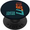 Birth Since Month Of July Retro Vintage Luglio 1977 Anno 1977 Retro 1977 Vintage 1977 Dal 1977 PopSockets PopGrip Adesivo