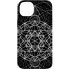 Sacred Geometry Mandala Clothing Custodia per iPhone 14 Plus Geometria sacra Metatrons Cube Dot lavoro