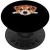 Corgi Puppy Lover PS Ritratto del cane del viso del primo piano del cucciolo di Corgi del bambino PopSockets PopGrip Adesivo