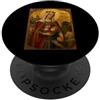 Icona di Santa Elisabetta d'Ungheria Elegante icona cattolica di Santa Elisabetta d'Ungheria PopSockets PopGrip Adesivo