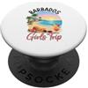 Barbados Summer Trip Clothing Viaggio per ragazze alle Barbados Viaggio sulla spiaggia dei Caraibi PopSockets PopGrip Adesivo