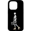 Vintage Roller Skate Skeleton, Skaters G Custodia per iPhone 15 Pro Scheletro di Halloween per pattinaggio a rotelle, anni '80, anni '90 Cool & Funny