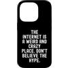 Sarcastic Witty Online Humor Men Women Custodia per iPhone 14 Pro Internet è un posto strano e folle, non credere al