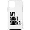 Sucks Tees Custodia per iPhone 12 mini Mia zia succhia