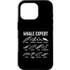 Ocean Life Marine Biology Whale Species Custodia per iPhone 16 Pro Whale Expert - Gattera Beluga Narvalo, colore: Blu