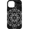 Sacred Geometry Mandala Clothing Custodia per iPhone 15 Geometria sacra Metatrons Cube Dot lavoro