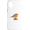 Mark Ewbie Custodia per iPhone 16 Plus Robin