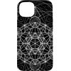 Sacred Geometry Mandala Clothing Custodia per iPhone 15 Plus Geometria sacra Metatrons Cube Dot lavoro