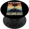 Vulcanologia Vulcano Lava Geologia Bambi Future Volcanologist PopSockets PopGrip Adesivo