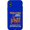H9Shop Happy Birthday Was Born On August Custodia per iPhone X/XS Questo re è nato il 1 agosto Buon compleanno a me e a te