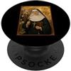 Icona di Santa Caterina Drexel Elegante icona cattolica di Santa Caterina Drexel PopSockets PopGrip Adesivo