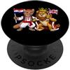 British UK Croatia Heritage Regno Unito Croazia Bandiera Inglese Britannico Croato PopSockets PopGrip Adesivo