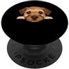Scottish Terrier Puppy Lover PS Ritratto del cane del viso del primo piano del cucciolo di Scottish Terrier PopSockets PopGrip Adesivo