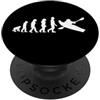 Canoeing Evolution of Humans Funny Canoe Canoa evoluzione dell'umanità/divertente canoisti design PopSockets PopGrip Adesivo