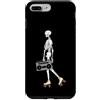 Vintage Roller Skate Skeleton, Skaters G Custodia per iPhone 7 Plus/8 Plus Scheletro di Halloween per pattinaggio a rotelle, anni '80, anni '90 Cool & Funny
