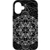 Sacred Geometry Mandala Clothing Custodia per iPhone 16 Geometria sacra Metatrons Cube Dot lavoro
