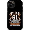 Built 61th Birthday Gifts for Men Women Custodia per iPhone 11 Pro Divertente regalo per il 61° compleanno per uomini e donne costruito 61 anni fa