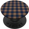 Preposh Blu Navy Camel Gingham Preppy Estetica Girly Trendy PopSockets PopGrip Adesivo