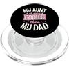 Charming Aesthetic Family Merch for Fabu Mia zia è molto più figa di mio padre PopSockets PopGrip per MagSafe
