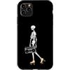 Vintage Roller Skate Skeleton, Skaters G Custodia per iPhone 11 Pro Max Scheletro di Halloween per pattinaggio a rotelle, anni '80, anni '90 Cool & Funny
