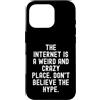 Sarcastic Witty Online Humor Men Women Custodia per iPhone 16 Pro Internet è un posto strano e folle, non credere al