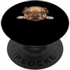 Frenchie Puppy Lover PS Ritratto del cane del viso del primo piano del cucciolo di Frenchie del bambino PopSockets PopGrip Adesivo