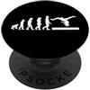 Bar Gymnastics Evolution of Humanity Fun Ginnastica da bar Evoluzione dell'umanità, design divertente PopSockets PopGrip Adesivo
