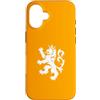 Dutch Lion Designs Custodia per iPhone 16 Majestic Leone Olandese Olanda Orange Pride