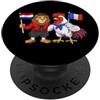 Netherlands French Heritage Bandiera Paesi Bassi Francia Radici olandesi francese PopSockets PopGrip Adesivo