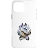 Timowo Studio Custodia per iPhone 16 Pro Max Uccello Invernale Impronta Natura