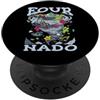 InGENIUS Camicie e regali di compleanno 4 ° compleanno Tornado festa a tema Fournado 4 year regalo PopSockets PopGrip Adesivo