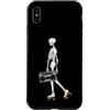 Vintage Roller Skate Skeleton, Skaters G Custodia per iPhone XS Max Scheletro di Halloween per pattinaggio a rotelle, anni '80, anni '90 Cool & Funny
