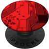 Digital Motherboard Tech Rosso Circuito Elettronico Computer Hardware Layout PopSockets PopGrip Adesivo