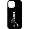 Vintage Roller Skate Skeleton, Skaters G Custodia per iPhone 12 Pro Max Scheletro di Halloween per pattinaggio a rotelle, anni '80, anni '90 Cool & Funny