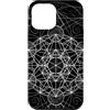Sacred Geometry Mandala Clothing Custodia per iPhone 12 Pro Max Geometria sacra Metatrons Cube Dot lavoro