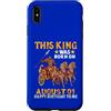 H9Shop Happy Birthday Was Born On August Custodia per iPhone XS Max Questo re è nato il 1 agosto Buon compleanno a me e a te