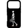 Vintage Roller Skate Skeleton, Skaters G Custodia per iPhone 17 Pro Scheletro di Halloween per pattinaggio a rotelle, anni '80, anni '90 Cool & Funny
