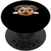 Yorkshire Terrier Puppy Lover PS Ritratto del cane del viso del primo piano del cucciolo di Yorkshire Terrier PopSockets PopGrip Adesivo