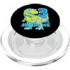 COOL DINOSAUR BIRTHDAY DESIGNS AND OUTFI DINOSAURIO 3 ANNI DI ESSERE AMAZANTE DINOSAURIO 3. COMPLEANNO PopSockets PopGrip per MagSafe
