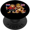 UK British Netherlands Roots Regno Unito Paesi Bassi Bandiera Inglese Britannico Olandese PopSockets PopGrip Adesivo