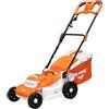 RURIS POWER FOR NATURE RURIS RXE1800 Comfort Tosaerba elettrico 1800 W larghezza 400 mm 7 altezze 25-75 mm 3 funzioni Mulching Vasca 40 L Stoccaggio Verticale Manico Schiuma Comfort Pro